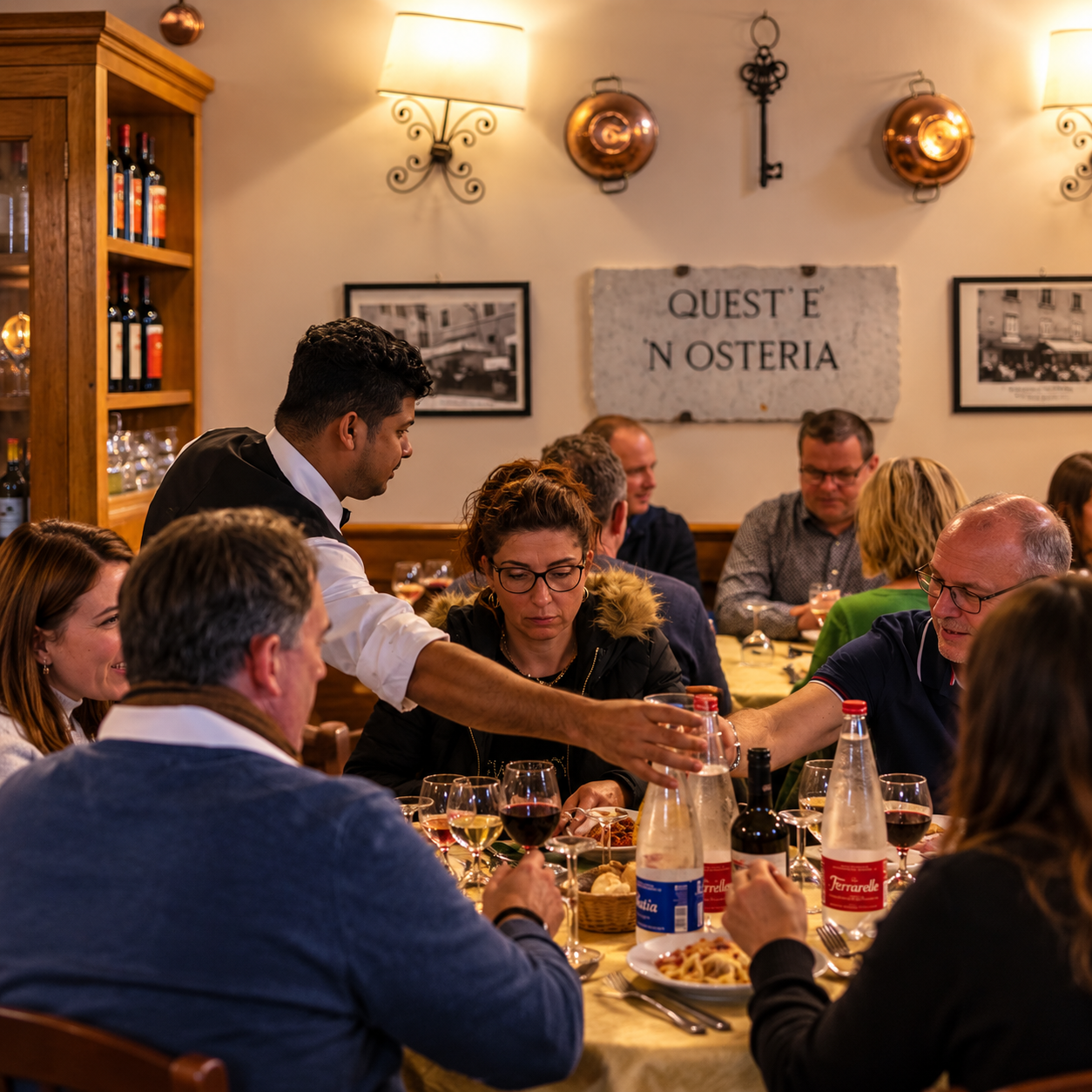 Sala interna del ristorante Carlo Menta